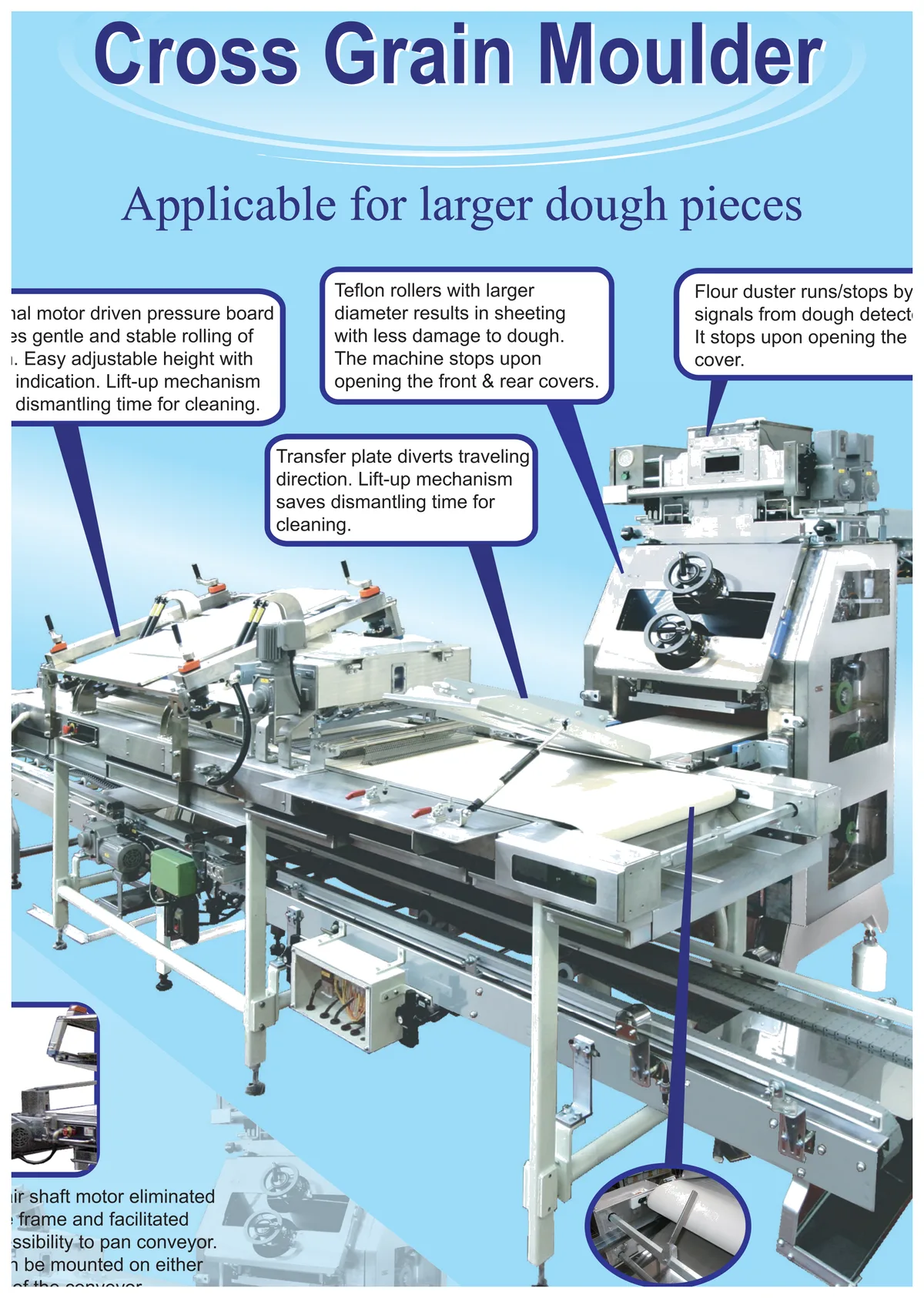 Cross Grain Moulder Model MKC - Mesin Bakery OSHIKIRI