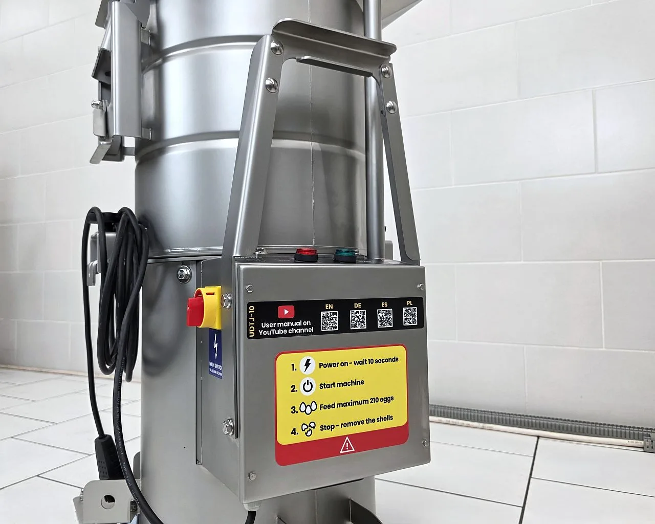 UDTJ-10 centrifugal egg cracker - Gambar 10
