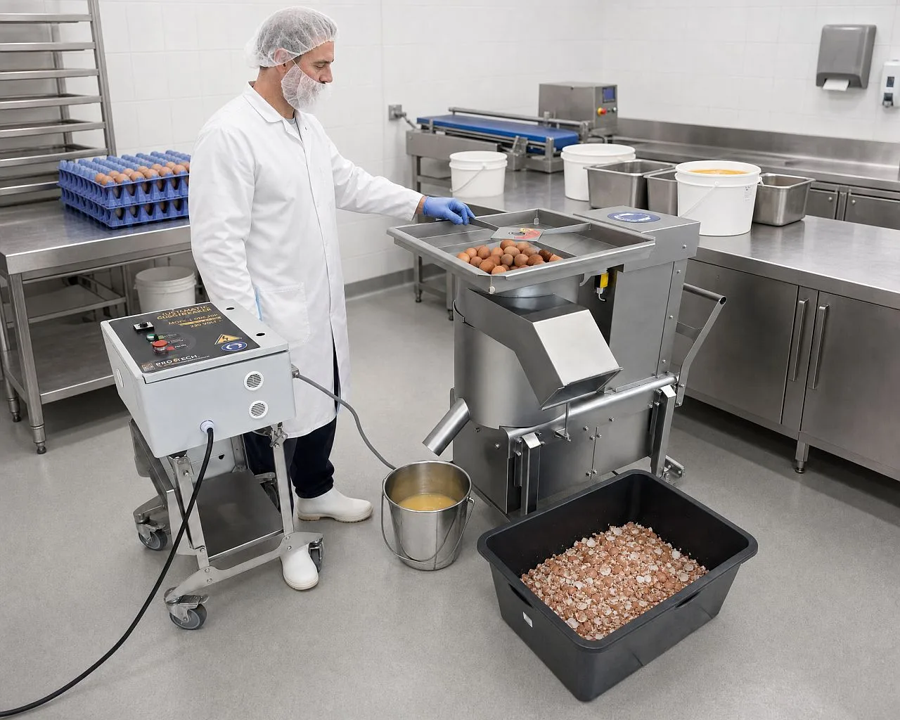 UDTJ-500 HD centrifugal egg cracker - Gambar 12